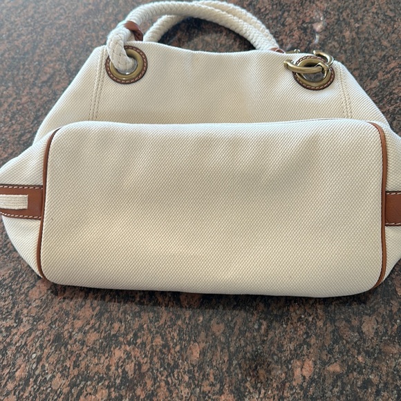 Michael Kors Maritime Convertible Canvas Leather Beach Tote EUC - Picture 4 of 7